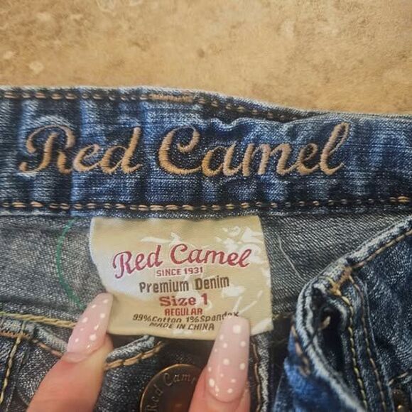 Red Camel Size 1 Women's Denim Blue Jeans Boot Cut - Picture 4 of 4